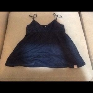 NWT PINK Victoria's Secret Dark Blue Top Sz Large